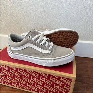 Vans Classic Gray and White Low-Tops
